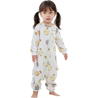 MICHLEY White Bear Toddler Long Sleeve Cotton Sleeping Bag