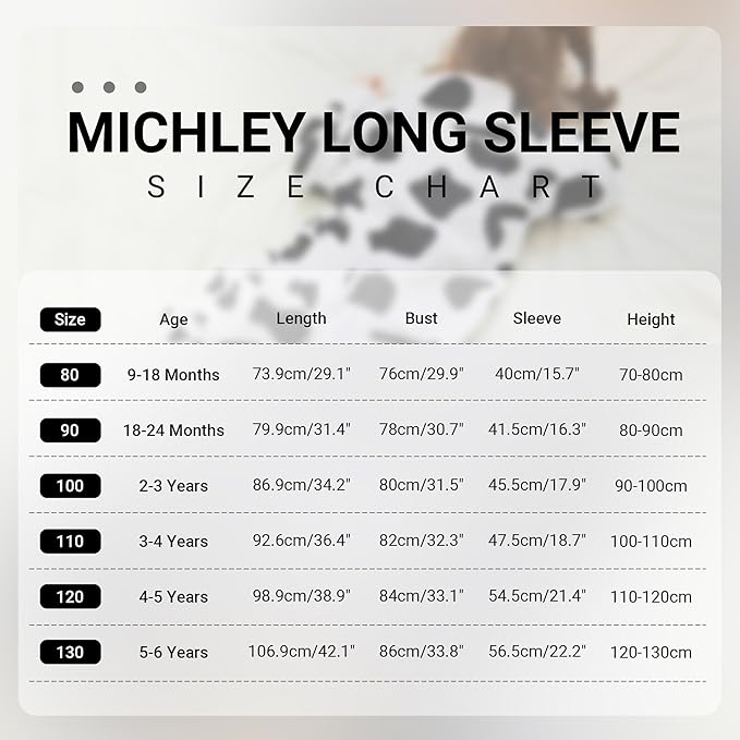 MICHLEY Kids Cow Print Sleep Sack Flannel Farm Animal Pajamas with Legs