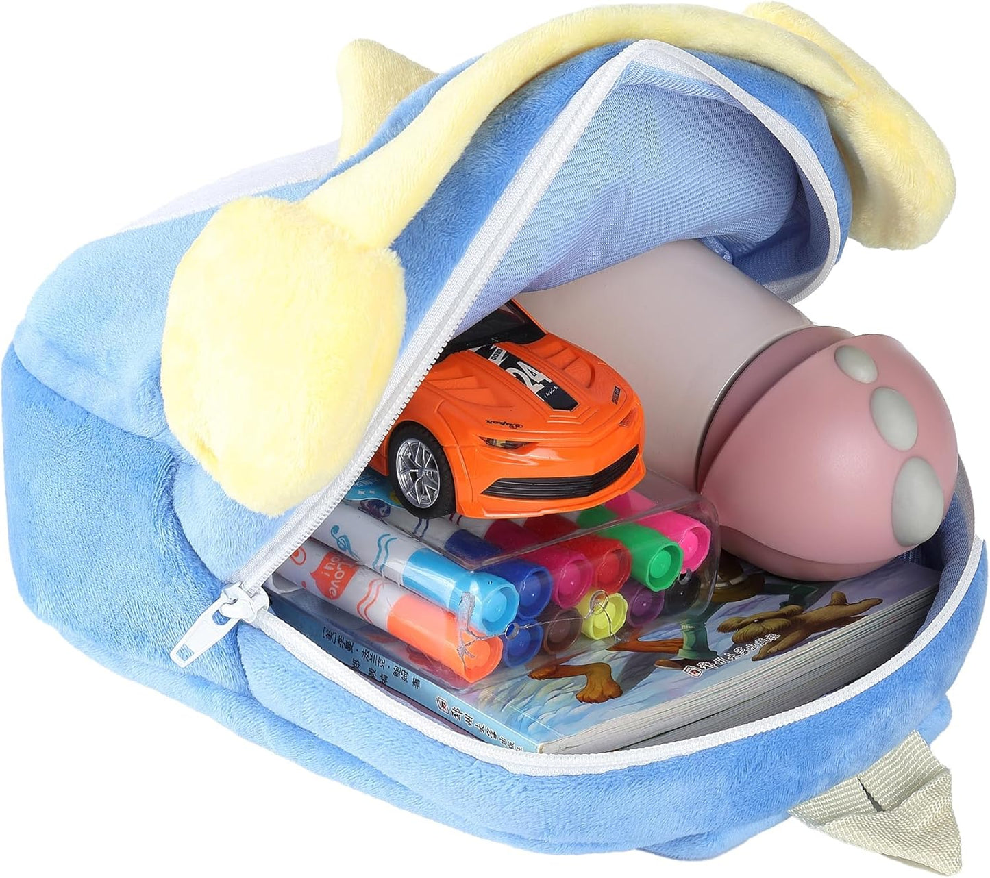 MICHLEY Kids Cute Blue Penguin Animal Backpack Mini Daycare Travel Bag