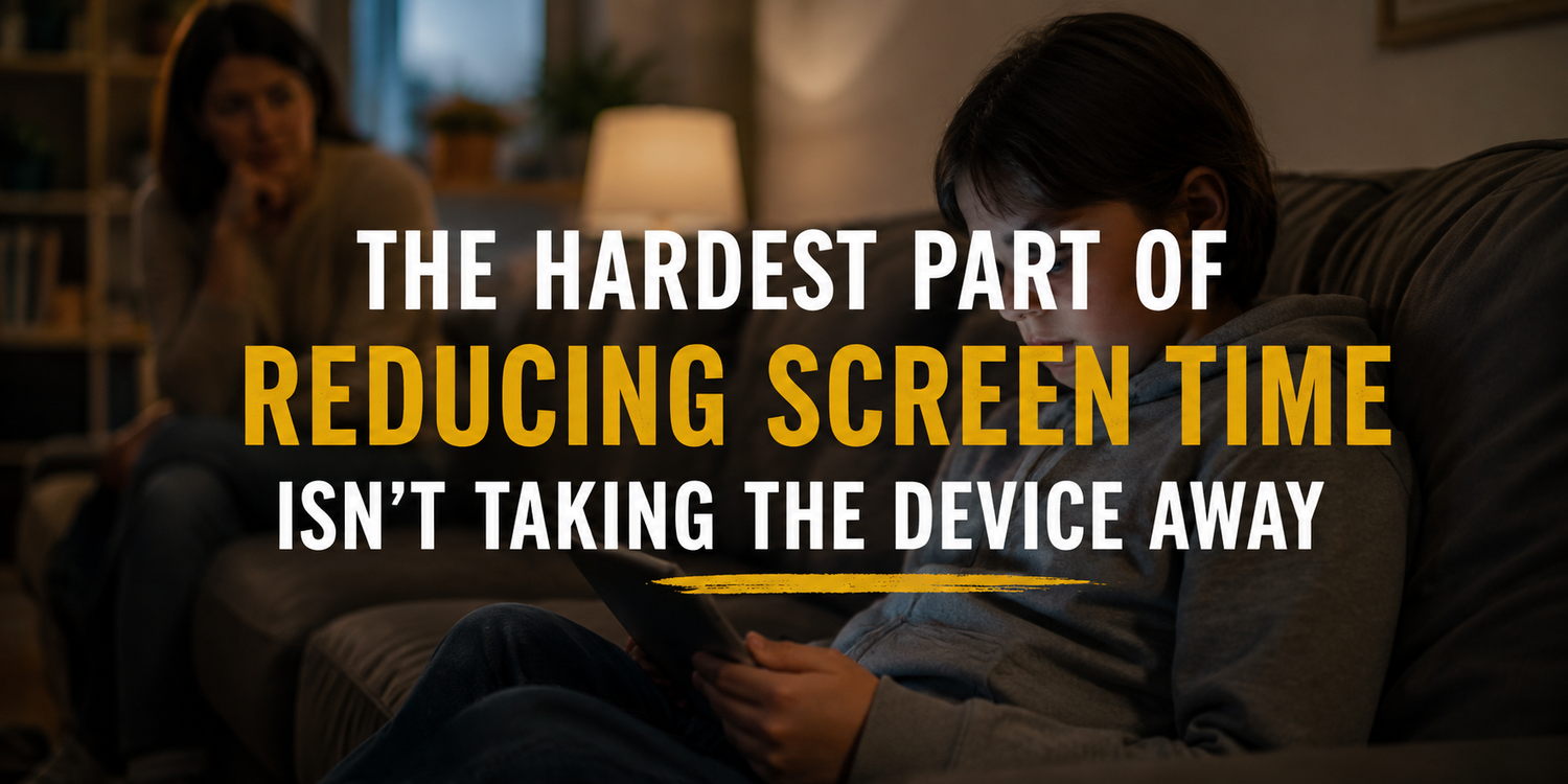 The Hardest Part of Reducing Screen Time Isn't Taking the Device Away