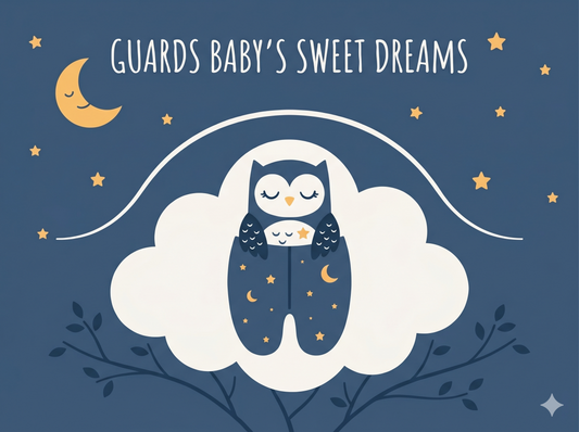 Guarding Baby's Sweet Dreams: Starry Owl Split-Leg Sleep Sack