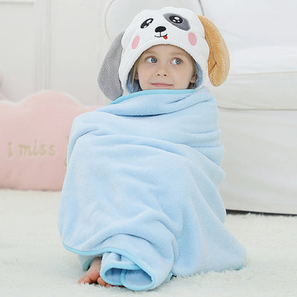 MICHLEY Dog Hooded Baby Towel Soft Cotton Swim Bathrobe 31.5"x53"