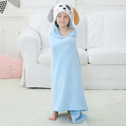 MICHLEY Dog Hooded Baby Towel Soft Cotton Swim Bathrobe 31.5"x53"