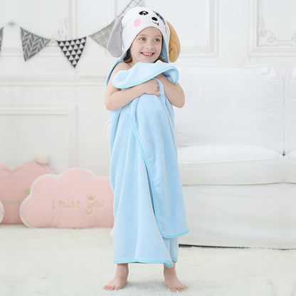 MICHLEY Dog Hooded Baby Towel Soft Cotton Swim Bathrobe 31.5"x53"