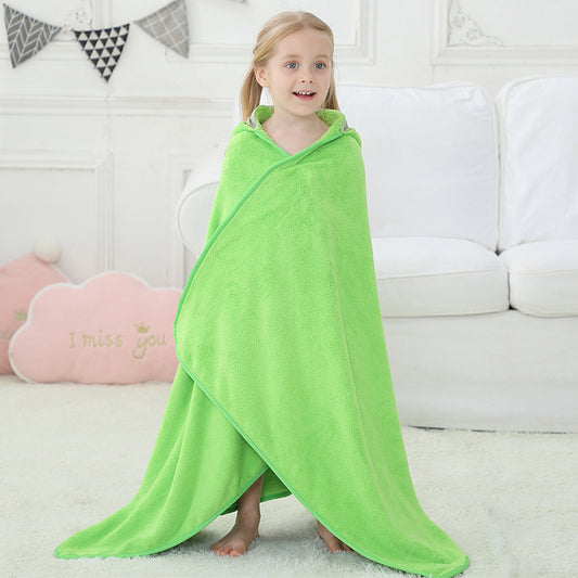 MICHLEY Dinosaur Hooded Baby Towel Soft Cotton Kids Swim Robe 31.5"x53"