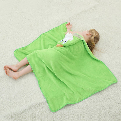 MICHLEY Dinosaur Hooded Baby Towel Soft Cotton Kids Swim Robe 31.5"x53"