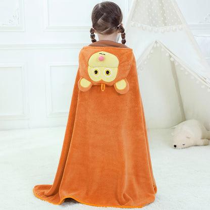 MICHLEY Monkey Hooded Baby Towel Soft Cotton Kids Swim Robe 27.5"x47"