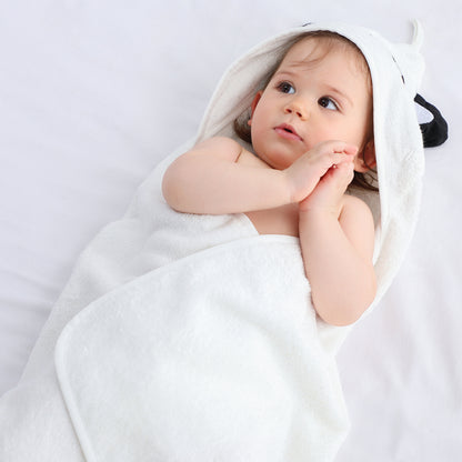 MICHLEY Panda Bamboo Viscose Baby Hooded Towel Ultra-Soft