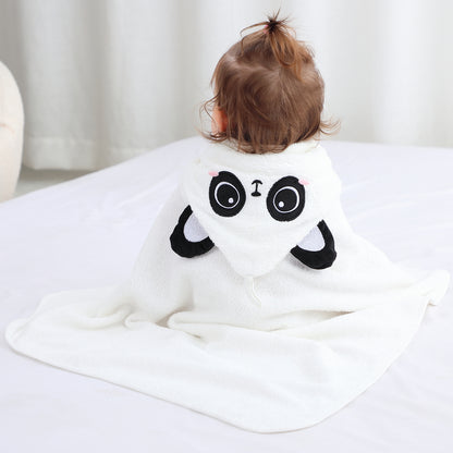 MICHLEY Panda Bamboo Viscose Baby Hooded Towel Ultra-Soft