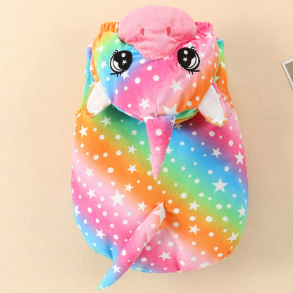 MICHLEY Baby Sleeveless Rainbow Unicorn Animal Hooded Romper Costume 0-24M