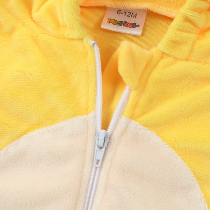 MICHLEY Baby Sleeveless Giraffe Animal Hooded Romper Unisex Halloween Costume 0-24M