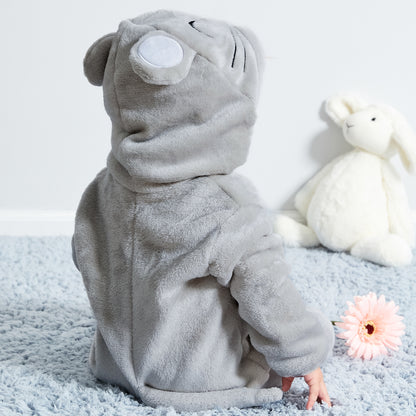 MICHLEY Baby Mouse Costume | Classic Flannel Animal Romper & Onesie