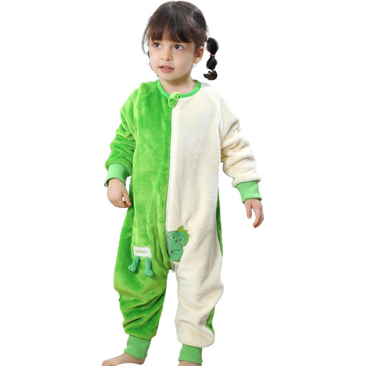 MICHLEY Kids Dinosaur Sleeping Bag – Flannel Wearable Pajamas for Toddlers