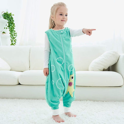 MICHLEY Baby Green Octopus Sleeping Sack with Feet Sleeveless Wearable Blanket