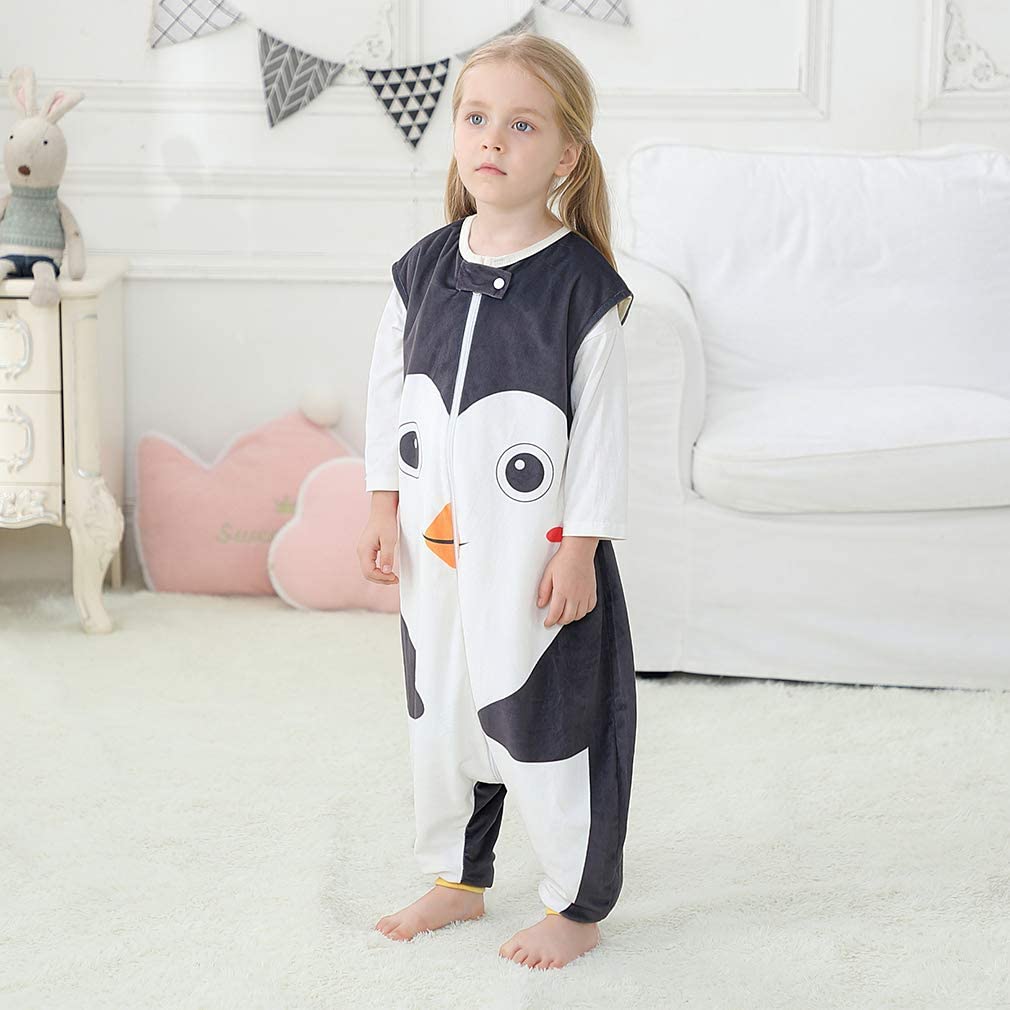 MICHLEY Baby Penguin Sleeping Sack with Feet Wearable Blanket
