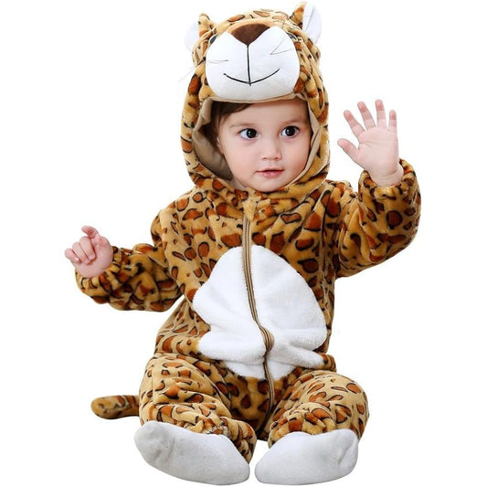 MICHLEY Baby Leopard Costume | Exotic Animal Romper & Chic Onesie