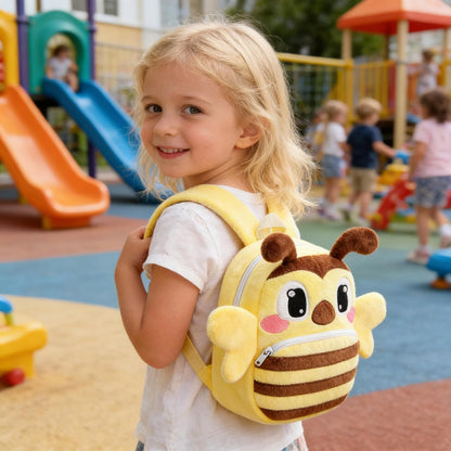 MICHLEY Kids Cute Bee Animal Backpack Lightweight Mini Daycare Travel Bag