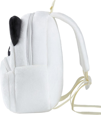 MICHLEY Kids Cute White Panda Animal Backpack Mini Daycare Travel Bag
