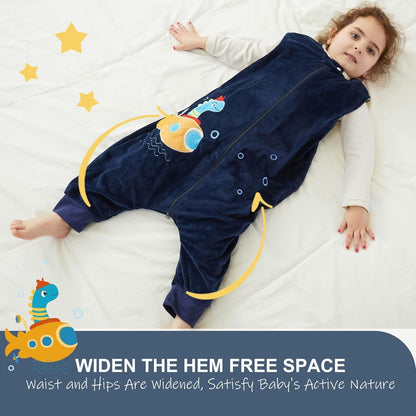 MICHLEY Dragon Toddler Sleeveless Sleeping Bag Winter Polyester Wearable Blanket