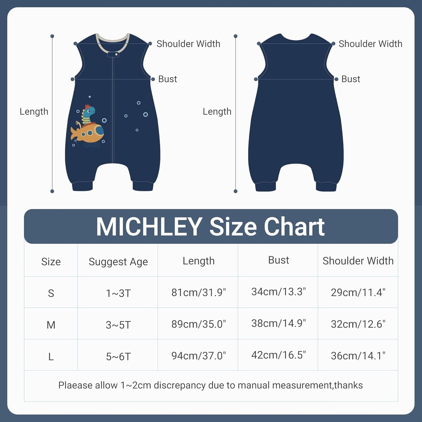 MICHLEY Dragon Toddler Sleeveless Sleeping Bag Winter Polyester Wearable Blanket