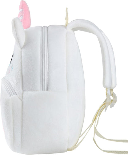 MICHLEY Kids Cute White Unicorn Animal Backpack Mini Daycare Travel Bag