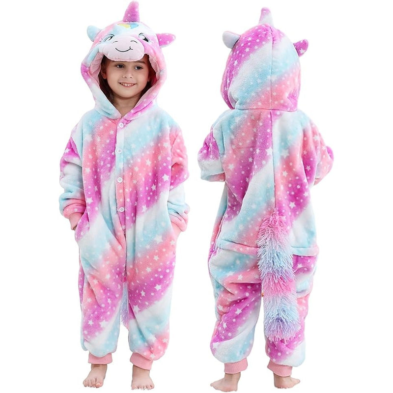MICHLEY navy star-print unicorn Halloween costume for kids