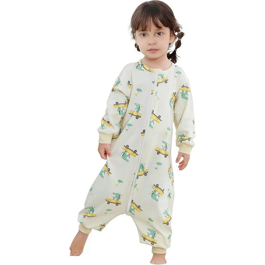MICHLEY Crocodile Toddler Long Sleeve Cotton Sleeping Bag
