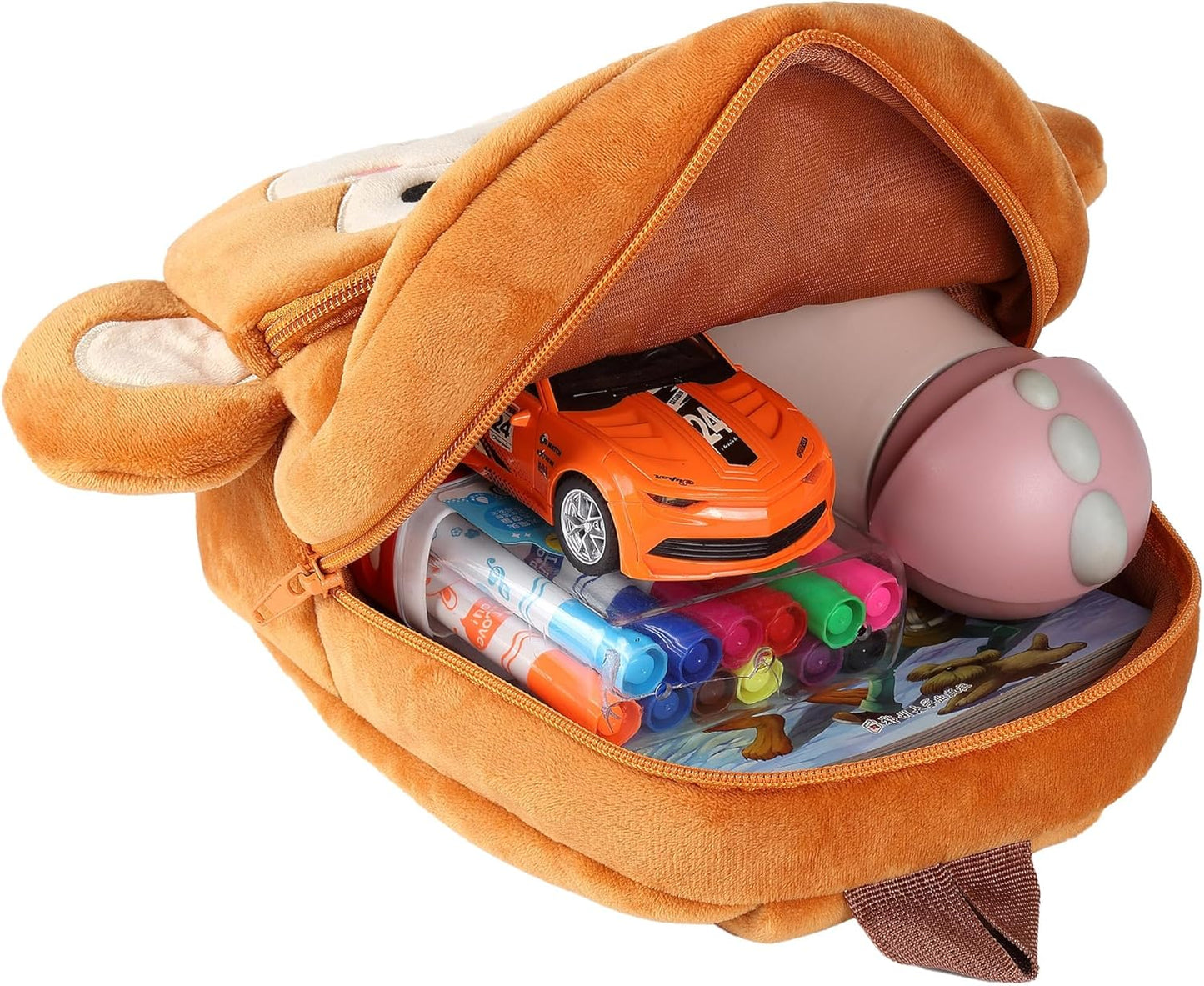MICHLEY Kids Cute Crown Monkey Animal Backpack Mini Daycare Travel Bag