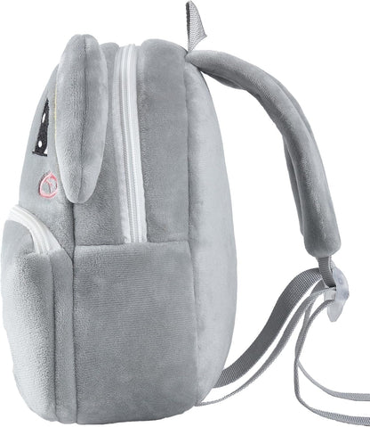 MICHLEY Kids Cute Gray Elephant Animal Backpack Mini Daycare Travel Bag