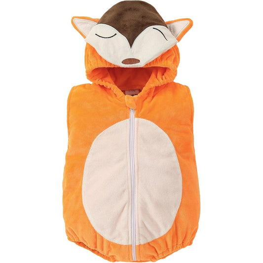 MICHLEY Baby Sleeveless Fox Animal Hooded Romper Unisex Halloween Costume 0-24M