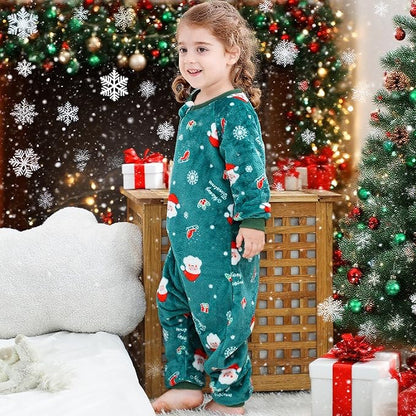 MICHLEY Christmas Santa Toddler Flannel Sleeping Sack with Feet
