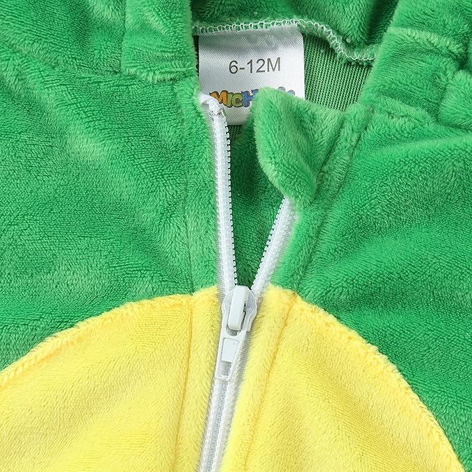 MICHLEY Baby Sleeveless Dinosaur Animal Hooded Romper Halloween Costume