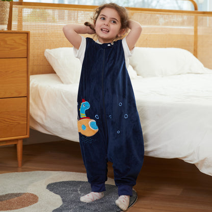 MICHLEY Dragon Toddler Sleeveless Sleeping Bag Winter Polyester Wearable Blanket