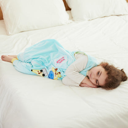 MICHLEY Giraffe Toddler Sleeveless Sleeping Bag Winter Polyester Wearable Blanket