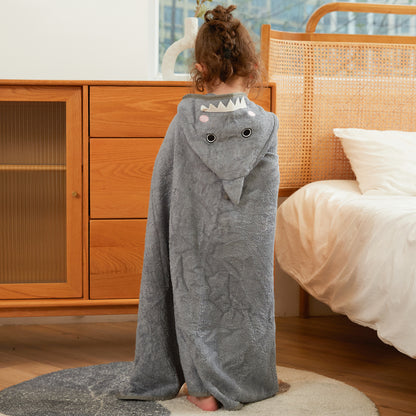 MICHLEY Shark Bamboo Viscose Baby Hooded Towel Ultra-Soft 29.5"x39.5"
