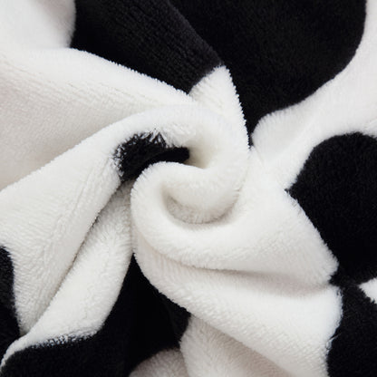 MICHLEY Baby Cow Costume | Flannel Hooded Animal Romper