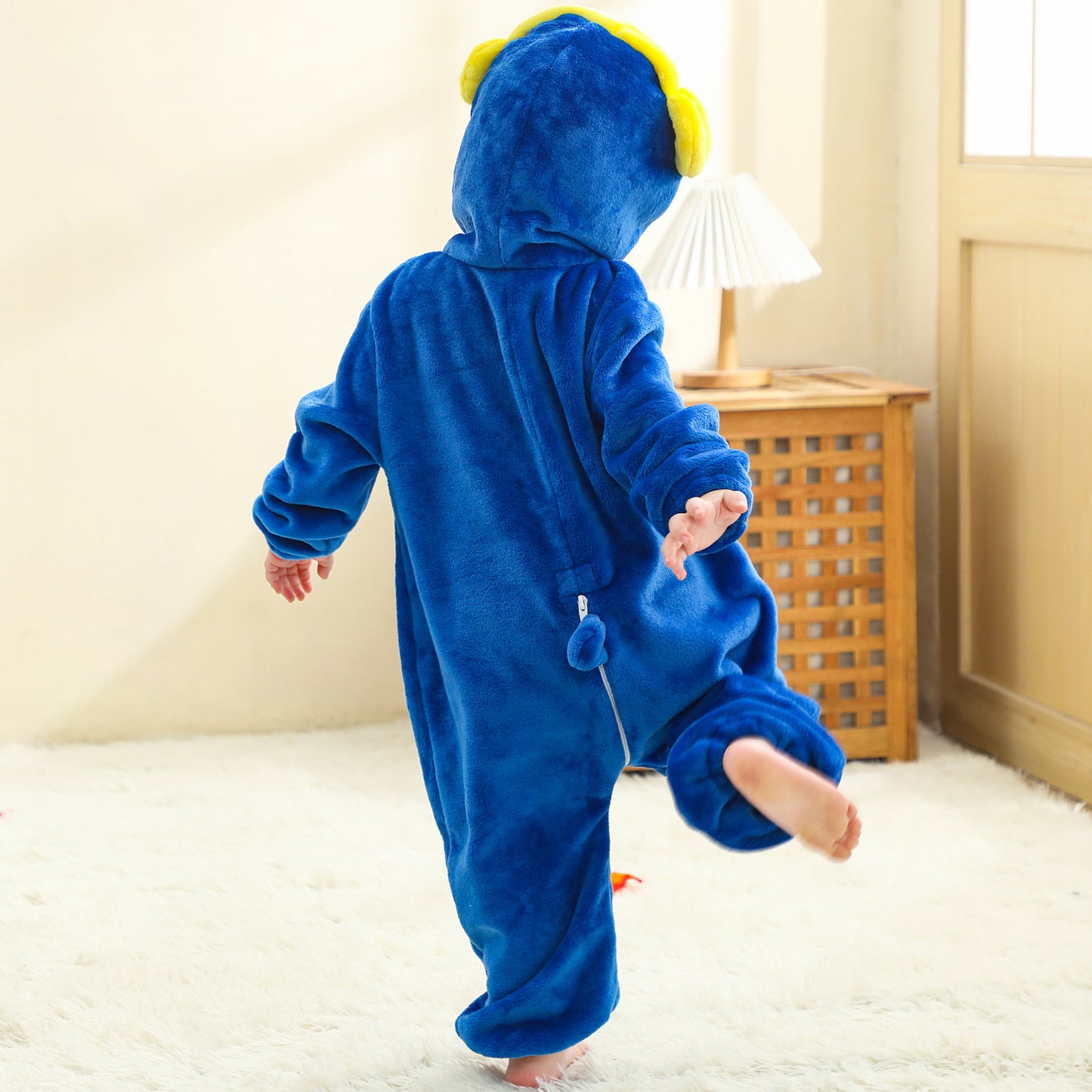 MICHLEY Baby Headphones Penguin Romper Soft Flannel Cool Costume