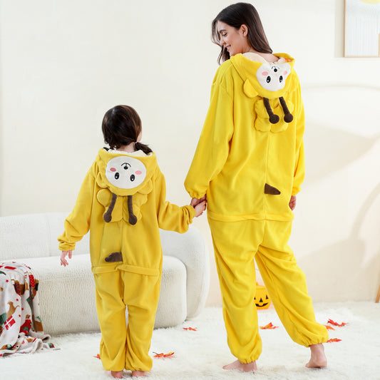 MICHLEY Bee Animal One-Piece Pajamas Soft Polar Fleece Halloween Costume for All Ages