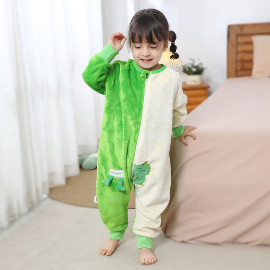 MICHLEY Kids Dinosaur Sleeping Bag Flannel Wearable Pajamas for Toddlers