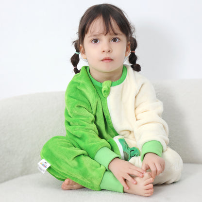 MICHLEY Kids Dinosaur Sleeping Bag Flannel Wearable Pajamas for Toddlers