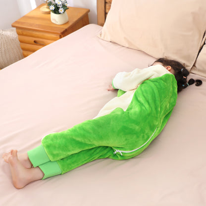 MICHLEY Kids Dinosaur Sleeping Bag Flannel Wearable Pajamas for Toddlers