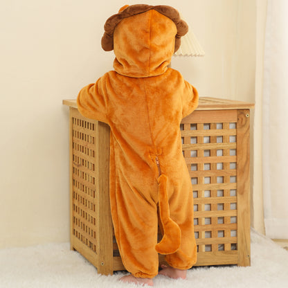 MICHLEY Baby Lion Hooded Romper Infant Toddler Animal Costume Jumpsuit