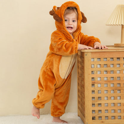 MICHLEY Baby Lion Hooded Romper Infant Toddler Animal Costume Jumpsuit
