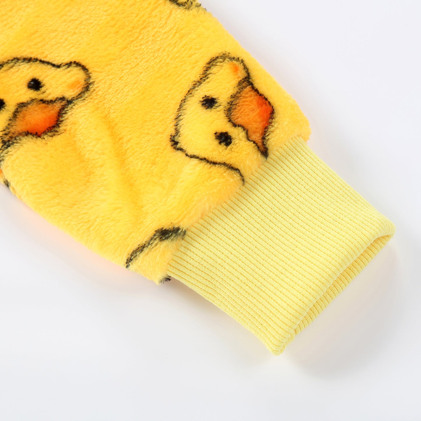 MICHLEY Cute Yellow Duck Toddler Flannel Sleep Sack with Feet