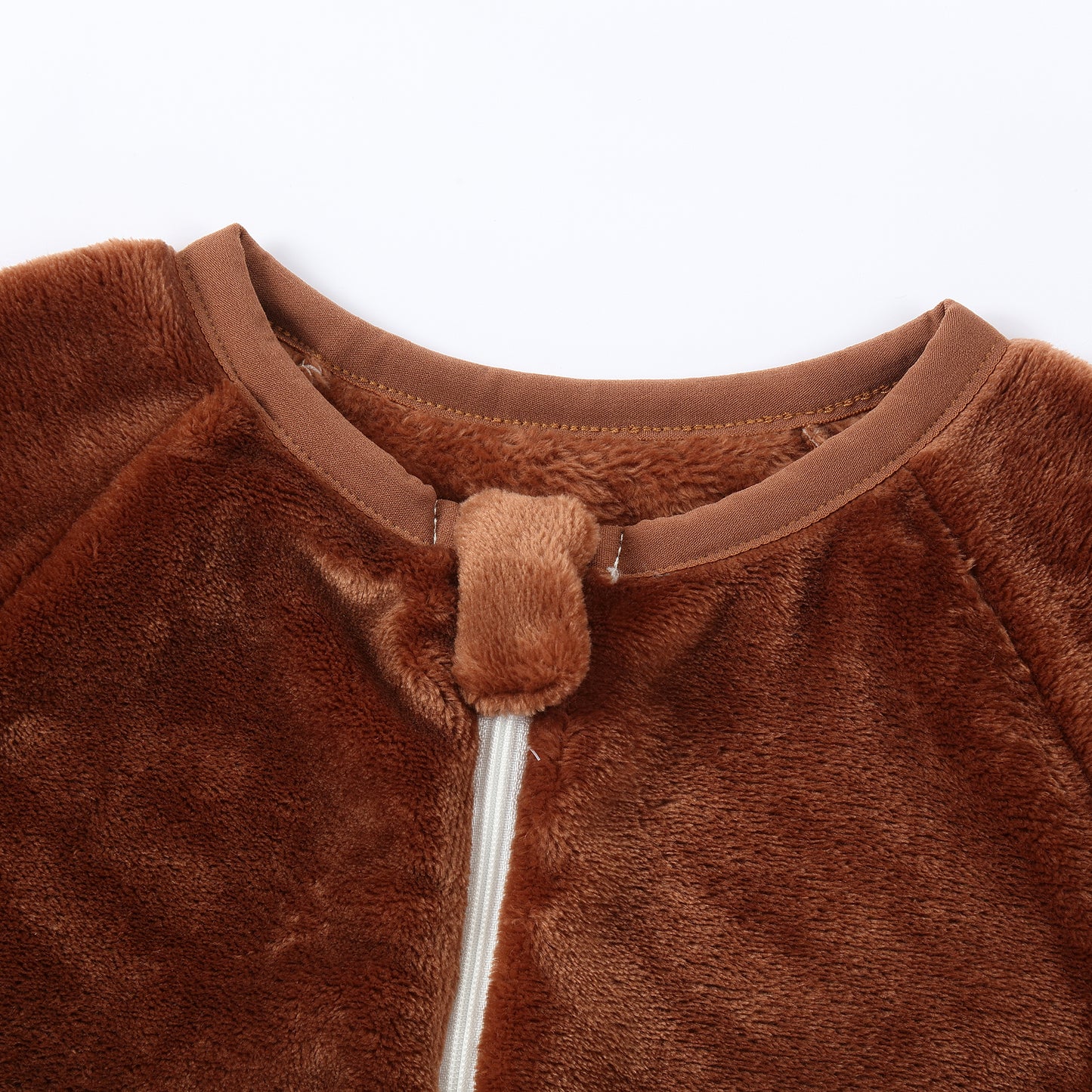 MICHLEY Brown Capybara Toddler Flannel Sleep Bag with Feet