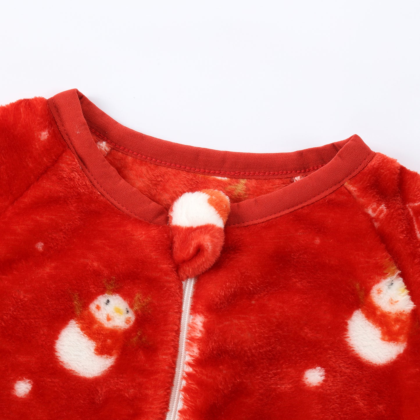 MICHLEY Snowy Red Toddler Flannel Sleeping Sack with Feet