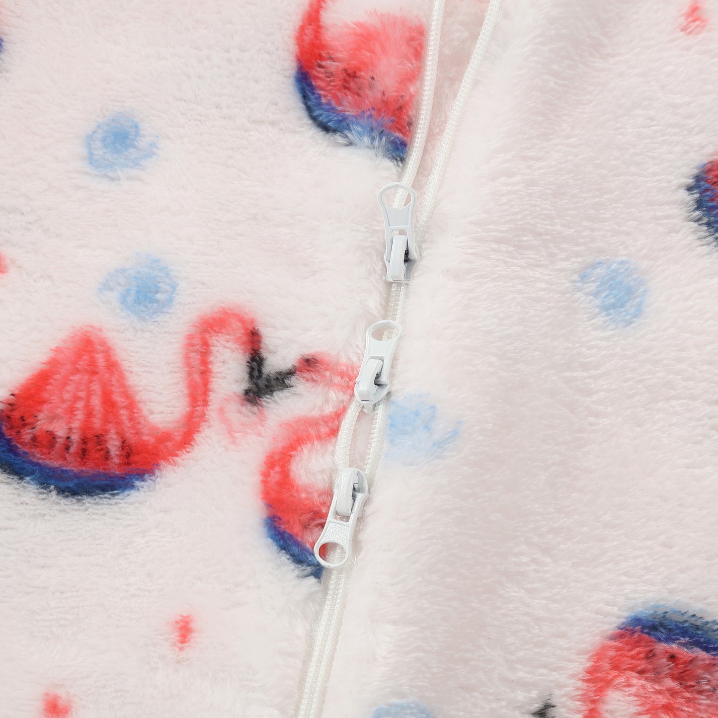 MICHLEY Pink Flamingo Toddler Flannel Sleeping Sack with Feet