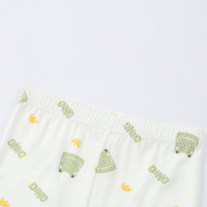MICHLEY Kids Bamboo Viscose Pajamas Set Soft Stretchy Sleepwear (Frog)