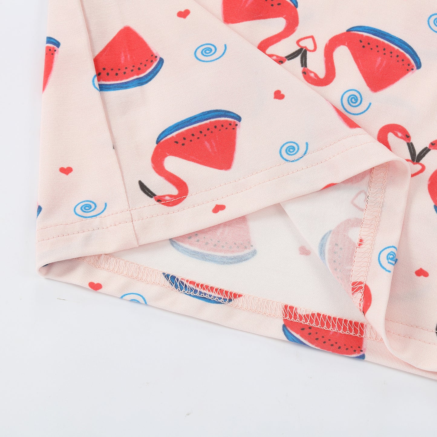 MICHLEY Kids Bamboo Viscose Pajamas Set Soft Stretchy Sleepwear (Flamingo)