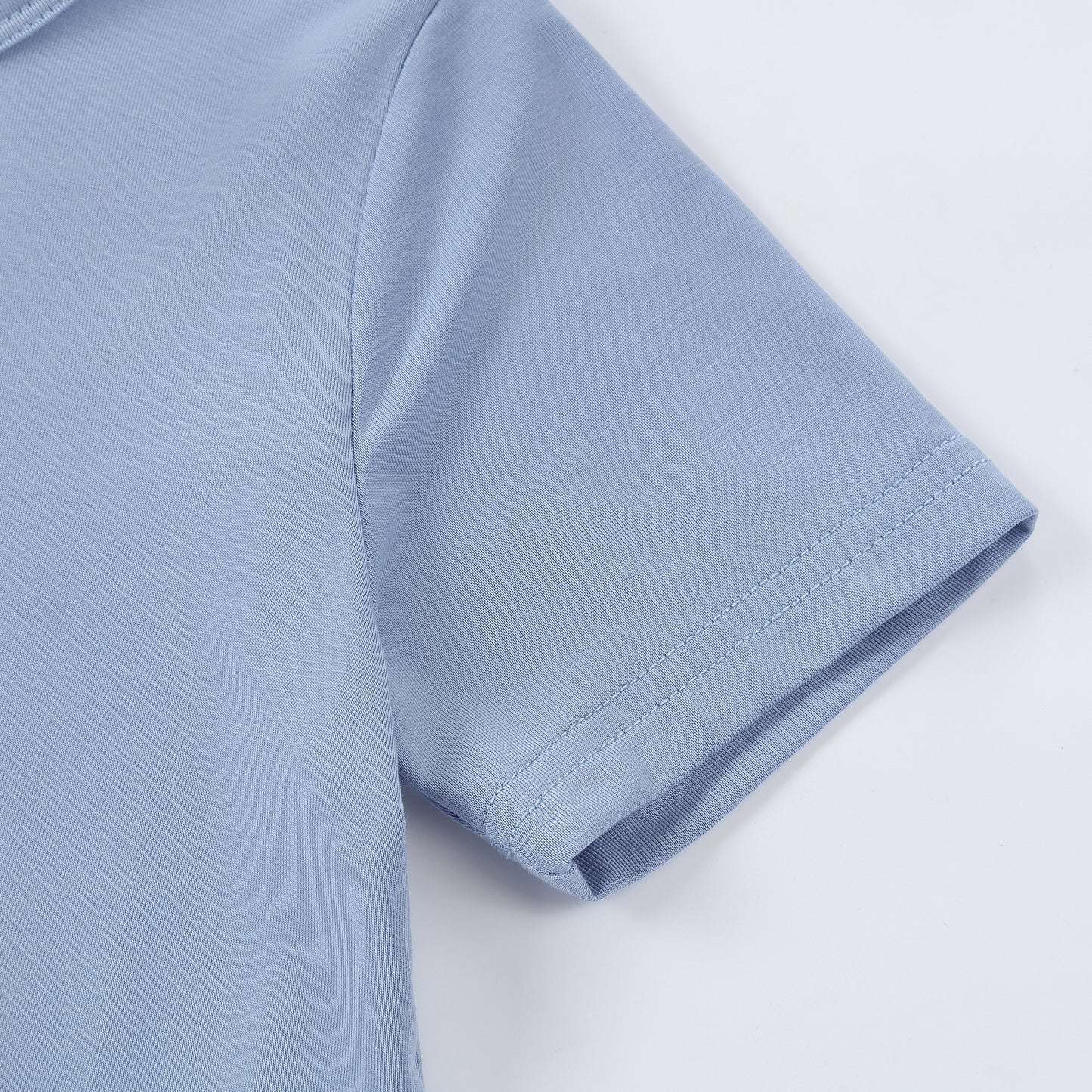 MICHLEY Kids Bamboo Viscose Pajamas Set Soft Stretchy Sleepwear (Blue)